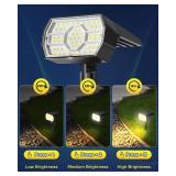 Kaxiida Solar Lights Outdoor Waterproof IP68, 3 Lighting Models Solar Powered Spot Lights Outdoor, 56LED Solar Light Dusk to Dawn for Yard Patio Garden Pathway Landscape Lighting (Warm White, 8 Pack)