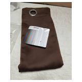 ChrisDowa Brownout Curtains 72 inches Long for Bedroom - Grommet Thermal Insulated Room Darkening Curtains for Living Room (1 Panel, Brown, 42 x 72 Inch)