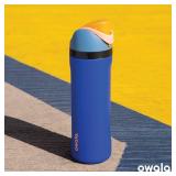 Owala FreeSip Insulated Stainless Steel Water Bottle with Straw, BPA-Free Sports Water Bottle, Great for Travel, 32 Oz, Very, Very Dark Missing Lid Cover