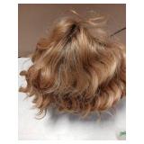 winvin Short Wavy Curly Women Wigs Blonde Bob Synthetic Cosplay Daily Party Use Wig for Girls Fashion Costume
