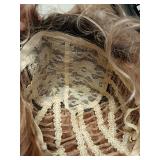 winvin Short Wavy Curly Women Wigs Blonde Bob Synthetic Cosplay Daily Party Use Wig for Girls Fashion Costume