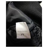 Zando Black Jacket Women - Short Black Cropped Jacket Women Button Down Womens Jackets Fall with Side Pockets Long Sleeve Baseball Varsity Jackets Womens for Daily Work Outdoor Travel Parties M