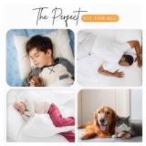 Utopia Bedding Washable Underpads 34" x 36" (Pack of 2), Waterproof Reusable Heavy Absorbency Incontinence Bed Pads for Adults, Kids, Elderly and Pets, Bedwetting Pads for Sofa and Couch (Blue)