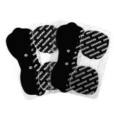 MASTOGO Tens Unit Wireless Electrode Pads, Replacement Electrode Pads with Standard 3.5mm Snap-on Connectors(4PCS/Set)(Black)