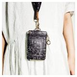 Teacher Lanyards for Id Badges Card and Keys,Math Pattern Funny ID Card Holders with Lanyards,Zipper Wallet with Cute Neck Lanyard for Women Men School Student Work Nurse