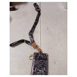 Teacher Lanyards for Id Badges Card and Keys,Math Pattern Funny ID Card Holders with Lanyards,Zipper Wallet with Cute Neck Lanyard for Women Men School Student Work Nurse