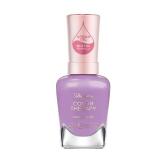 FACTORY SEALED - Sally Hansen Color Therapy Nail Polish | Biotin, Argan Oil, Long Lasting, Healthy Nails, Nail Strengthener, Opaque | 385 Pamper Me Purple | Purple Nail Color
