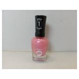FACTORY SEALED - Sally Hansen Miracle Gel Salon Quality Nail Polish | Gel-Like Formula, Two-Step System, No UV Light Needed, Long Lasting | Opaque, Shimmer | 512 Quartz And Kisses | Fuchsia Pink Nail 