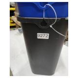 Rubbermaid Undercounter Small Trash Can, 2 Pack Blue and Black for Recycling