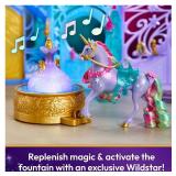 Unicorn Academy, Starglow Fountain & Stable Playset with Wildstar, Lights & Sounds, 24 Accessories, Dolls & Unicorn Toys, Gifts for Girls Ages 4 and up