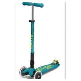 Micro Kickboard - Maxi Deluxe Foldable LED - Three Wheeled, Lean-to-Steer, Fold-to-Carry Swiss-Designed Micro Scooter for Kids with Motion-Activated Light-Up Wheels for Ages 5-12