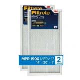 Filtrete 14x30x1 Air Filter  MPR 1900  MERV 13  Healthy Living Ultimate Allergen 3-Month Pleated 1-Inch Air Filters  2 Filters