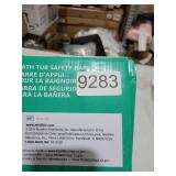 Vaunn Medical Adjustable Bathtub Safety Rail Shower Grab Bar Handle, Stainless Steel, White