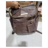 Petunia Pickle Bottom Tempo Backpack, Designed for Busy Families, Attaches to Stroller or Suitcase, Spacious Main Compartment, Saddle