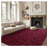 Red Rug for Living Room Bedroom, 8