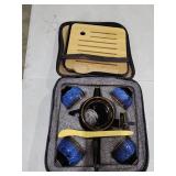 Chinese/Japanese Tea Set, Tea Sets for Women/Adults,Gongfu/Porcelain Tea Set,Tea tray and Filter Included,Suitable for Picnic and tTravel