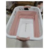 BROOKSTONE, 1 UNIT, 11 GALLONS - [OUR LARGEST BASKET EVER] 24\" Collapsible Laundry Basket,