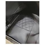 GIANT PANDA Pu Leather Car Seat Covers Full Set Custom Fit for Toyota RAV4 LE/Hybrid Limited/XLE/XLE Premium 2019-2025-(Black)