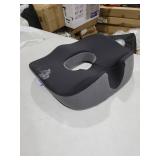 Concave U Surface Donut Pillow for Tailbone Pain Cradle Tailbone Reducing Pressure on Pelvis- Hemorrhoid Pillow for Office, Car, Home Seat- Black/Gray