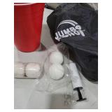 Giant Yard Pong Outdoor Games Yard Games Lawn, Beach, Camping, Tailgating or Backyard - Durable Giant Cups with Indoor/Outdoor Ball and Pump Included