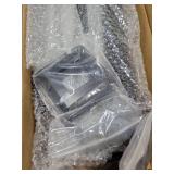 2 Step Handrail for Outdoor Step,Metal Porch Stair Railing 2 Steps Handrails Black Wrought Iron Handrail kit for Concrete, Porch Steps