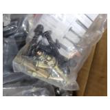 2 Step Handrail for Outdoor Step,Metal Porch Stair Railing 2 Steps Handrails Black Wrought Iron Handrail kit for Concrete, Porch Steps