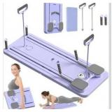 Pilates Reformer Set, Multi-Purpose Foldable Pilates Reformer Board for Home