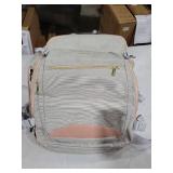 LOVEVOOK Travel Backpack for Women & Men 40L,Airline Approved Carry On Backpack Travel Essentials,TSA Carry on Luggage,Waterproof Personal Item Travel Bag,Suitcase with 3 Packing Cubes,Light gray-Pink