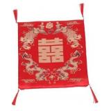 GLEAVI Chinese Classical Square Seat Cushion Thick Chair Pad for Dining Chair Breathable Fabric Non-Slip Backing for Home and Office Use