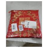 GLEAVI Chinese Classical Square Seat Cushion Thick Chair Pad for Dining Chair Breathable Fabric Non-Slip Backing for Home and Office Use