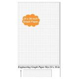 Graph Paper Pad - 36\" x 24\" Large Graph Paper