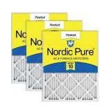 Nordic Pure 14x24x1 Pleated MERV 10 Air Filters 3 Pack