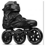 Inline Skates, 3 Wheels 110mm Roller Skates Blades for Adult Women Men, Professional Outdoor Fitness Inline Speed Skates for Unisex size 42,43,44