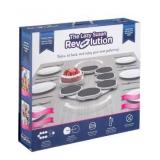 The Lazy Susan Revolution - Full Set - Dark Gray - The First Patented Lazy Susan Turntable Expandable for Rectangular & Oblong Tables - Kitchen & Dining Tables - Great Gift! Parties & Gatherings.