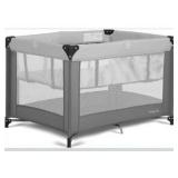 Portable Playard with Removable Bassinet, Folding Mattress Pad & Travel Bag