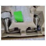 Moen Eva Brushed Nickel Two-Handle Deck Mount Roman Tub Faucet Trim Kit with Single Function Handshower, Valve Required, T944BN