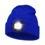 Unisex Hat with Light, USB Rechargeable Hands Free Headlamp LED Beanie, Winter Gifts for Men Dad Father Husband Him