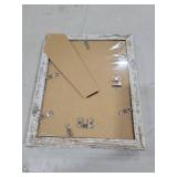 8x10 Rustic Picture Frames Set of 2 Distressed White Composite Wood Farmhouse