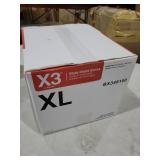 X3 Black Disposable Nitrile Gloves  Size X-Large  1000 Count  Light-Duty
