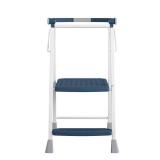 COSCO 2-Step Kitchen Stepper Adult Folding Step Stool  Kids Folding Kitchen  Helper  (Steel/Resin)