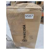 PAWZIDEA Double Pet Stroller with 2 Detachable Carriers, Portable Dog Crate for Car Travel & TSA-Approved Expandable Cat Carrier, Foldable Lightweight Jogger Stroller for 2-4 Cats or Small/Medium 