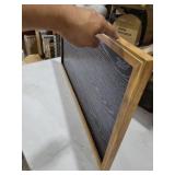 KAIRNE Large Mountain Landscape Wall Art, Watercolor Forest and Misty Pine Tree Canvas Print, Nature Scenery Artwork for Living Room Bedroom Office Decor, Rustic Wood Frame Ready to Hang, 20x40inch