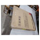 Patio Umbrella Base 43lbs Outdoor Umbrella Stand with Wheels, Heavy Duty Square Concrete Stand Market Umbrella, Black