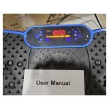 Vibration Plate Exercise Machine, Vibrating Plate Machine with Bluetooth for Lymphatic Drainage, powers on (damaged control button)