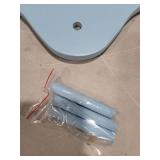 Floating Shelves for Wall Shelf with Hooks Key Holder Purse Rack Hanger Wood Small Cute Shelf for Bathroom Bedroom Game Room (light blue)