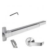 Dynasty Hardware Push Bar Panic Exit Device for Emergency Exit Doors Painted Aluminum