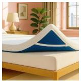 ViscoSoft 3 Inch Memory Foam Mattress Topper Twin XL - Select High Density Ventilated Extra Long Mattress Pad