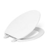 KOHLER 20110-0 Brevia, Slow Close Toilet Seat, Elongated Toilet Seat, Grip-Tight Bumpers Quick-Attach Hardware, White