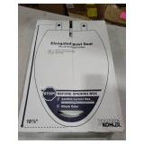 KOHLER 20110-0 Brevia, Slow Close Toilet Seat, Elongated Toilet Seat, Grip-Tight Bumpers Quick-Attach Hardware, White