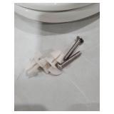 KOHLER 20110-0 Brevia, Slow Close Toilet Seat, Elongated Toilet Seat, Grip-Tight Bumpers Quick-Attach Hardware, White